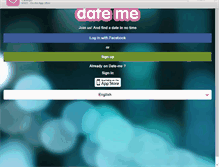 Tablet Screenshot of date-me.com